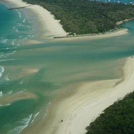 Aerial view, Noosa River mouth and Bar, Noosa Heads, 7 October 2006