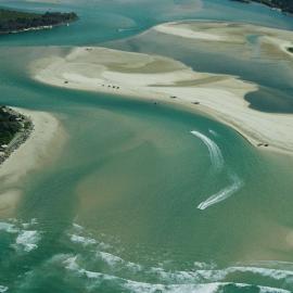 Aerial view, Noosa River mouth and Bar, Noosa Heads, 7 October 2006