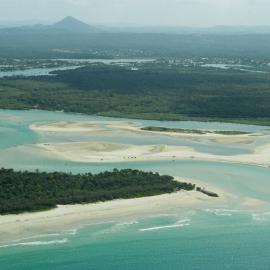 Aerial view, Noosa River mouth and Bar, Noosa Heads, 7 October 2006