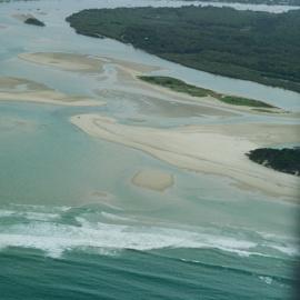 Aerial view, Noosa River mouth and Bar, Noosa Heads, 20 February 2007