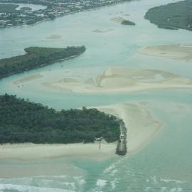 Aerial view, Noosa River mouth and Bar, Noosa Heads, 20 February 2007