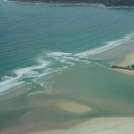 Aerial view, Noosa River mouth and Bar, Noosa Heads, 20 February 2007