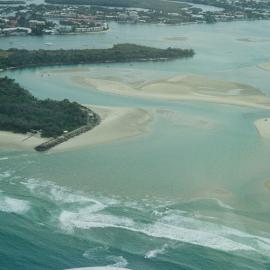 Aerial view, Noosa River mouth and Bar, Noosa Heads, 20 February 2007