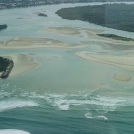 Aerial view, Noosa River mouth and Bar, Noosa Heads, 20 February 2007