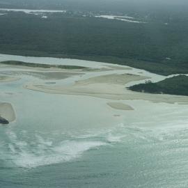Aerial view, Noosa River mouth and Bar, Noosa Heads, 20 February 2007
