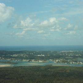 Aerial view, Noosa River mouth and Bar, Noosa Heads, 11 May 2006