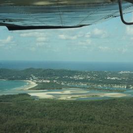 Aerial view, Noosa River mouth and Bar, Noosa Heads, 11 May 2006