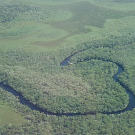 Aerial view, Noosa River, Cooloola, 11 May 2006