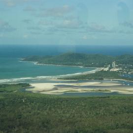 Aerial view, Noosa River mouth and Bar, Noosa Heads, 16 March 2006
