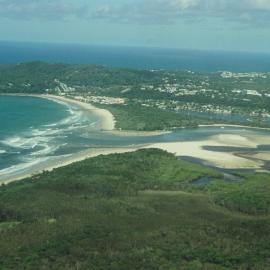 Aerial view, Noosa River mouth and Bar, Noosa Heads, 16 March 2006