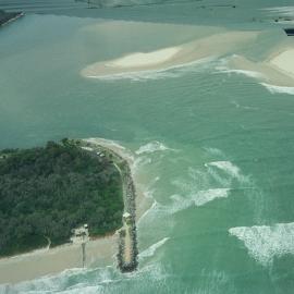 Aerial view, Noosa River mouth and Bar, Noosa Heads, 16 March 2006