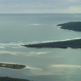 Aerial view, Noosa River mouth and Bar, Noosa Heads, 16 March 2006