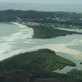 Aerial view, Noosa River mouth and Bar, Noosa Heads, 16 March 2006