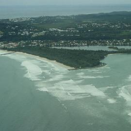 Aerial view, Noosa River mouth and Bar, Noosa Heads, 16 March 2006