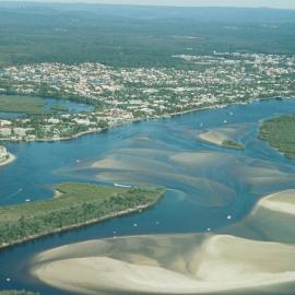 Aerial view, Noosa River mouth, Noosa Heads, 20 June 2007