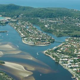 Aerial view, Noosa River, Noosa Heads, 20 June 2007