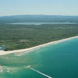 Aerial view, Noosa River mouth and Bar, Noosa Heads, 20 June 2007