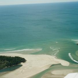 Aerial view, Noosa River mouth and Bar, Noosa Heads, 20 June 2007