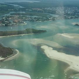Aerial view, Noosa River mouth and Bar, Noosa Heads, 17 December 2005
