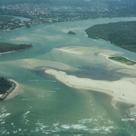 Aerial view, Noosa River mouth and Bar, Noosa Heads, 17 December 2005