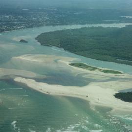 Aerial view, Noosa River mouth and Bar, Noosa Heads, 17 December 2005