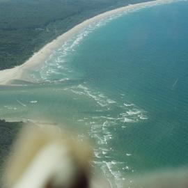 Aerial view, Noosa River mouth and Bar, Noosa Heads, 17 December 2005