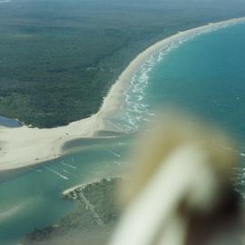 Aerial view, Noosa River mouth and Bar, Noosa Heads, 17 December 2005