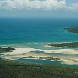 Aerial view, Noosa River mouth and Bar, Noosa Heads, 18 November 2006