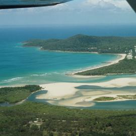 Aerial view, Noosa River mouth and Bar, Noosa Heads, 18 November 2006