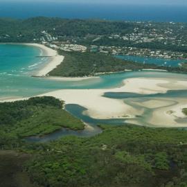 Aerial view, Noosa River mouth and Bar, Noosa Heads, 18 November 2006