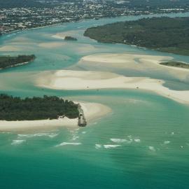 Aerial view, Noosa River mouth and Bar, Noosa Heads, 18 November 2006