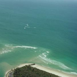 Aerial view, Noosa River mouth and Bar, Noosa Heads, 19 October 2005