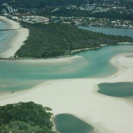 Aerial view, Noosa River mouth and Bar, Noosa Heads, 20 December 2006