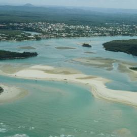 Aerial view, Noosa River mouth and Bar, Noosa Heads, 20 December 2006