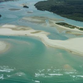 Aerial view, Noosa River mouth and Bar, Noosa Heads, 20 December 2006