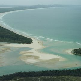 Aerial view, Noosa River mouth and Bar, Noosa Heads, 20 December 2006