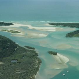 Aerial view, Noosa River mouth and Bar, Noosa Heads, 20 December 2006