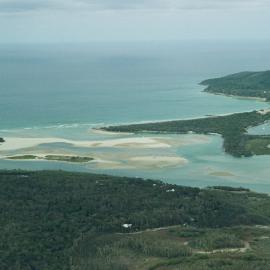 Aerial view, Noosa River mouth and Bar, Noosa Heads, 20 December 2006