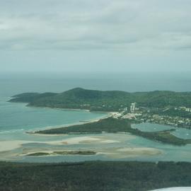 Aerial view, Noosa River mouth and Bar, Noosa Heads, 20 December 2006