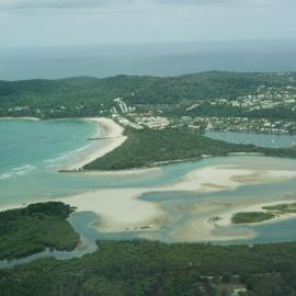 Aerial view, Noosa River mouth and Bar, Noosa Heads, 20 December 2006
