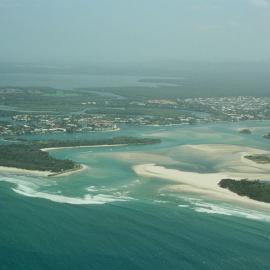 Aerial view, Noosa River mouth and Bar, Noosa Heads, 2005-2006