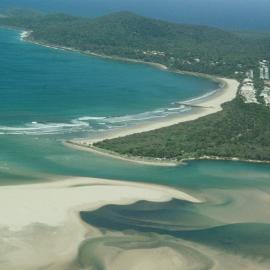 Aerial view, Noosa River mouth and Bar, Noosa Heads, 2005-2006