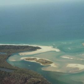 Aerial view, Noosa River mouth and Bar, Noosa Heads, 7 August 2007