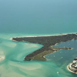 Aerial view, Noosa River mouth and Bar, Noosa Heads, 16 October 2007