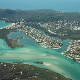 Aerial view, Noosa River mouth, Noosa Heads, 16 October 2007