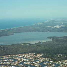 Aerial view, Lake Weyba, Noosaville, 16 October 2007