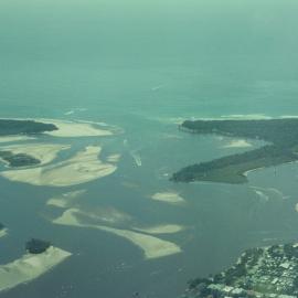 Aerial view, Noosa River mouth and Bar, Noosa Heads, 19 September 2007