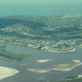 Aerial view, Noosa River mouth, Noosa Heads, 19 September 2007
