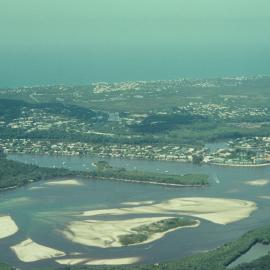 Aerial view, Noosa River mouth and Bar, Noosa Heads, 19 September 2007