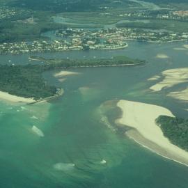Aerial view, Noosa River mouth and Bar, Noosa Heads, 19 September 2007